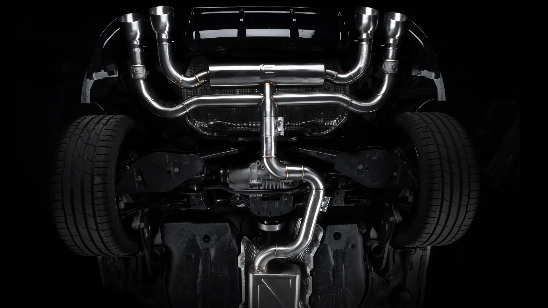 iE Catback Exhaust System For VW MK8 Golf R - Image 4